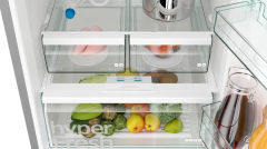 KG55NVIF1N iQ300 Alttan Donduruculu Buzdolabı 186 x 70 cm Kolay temizlenebilir Inox