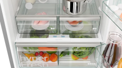 KG76NCIE0N iQ500 Alttan Donduruculu Buzdolabı 186 x 75 cm Kolay temizlenebilir Inox
