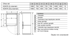 KG76NCIE0N iQ500 Alttan Donduruculu Buzdolabı 186 x 75 cm Kolay temizlenebilir Inox