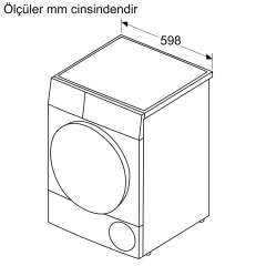 WQ41G2C0TR iQ500 Isı Pompalı Kurutma Makinesi 9 kg