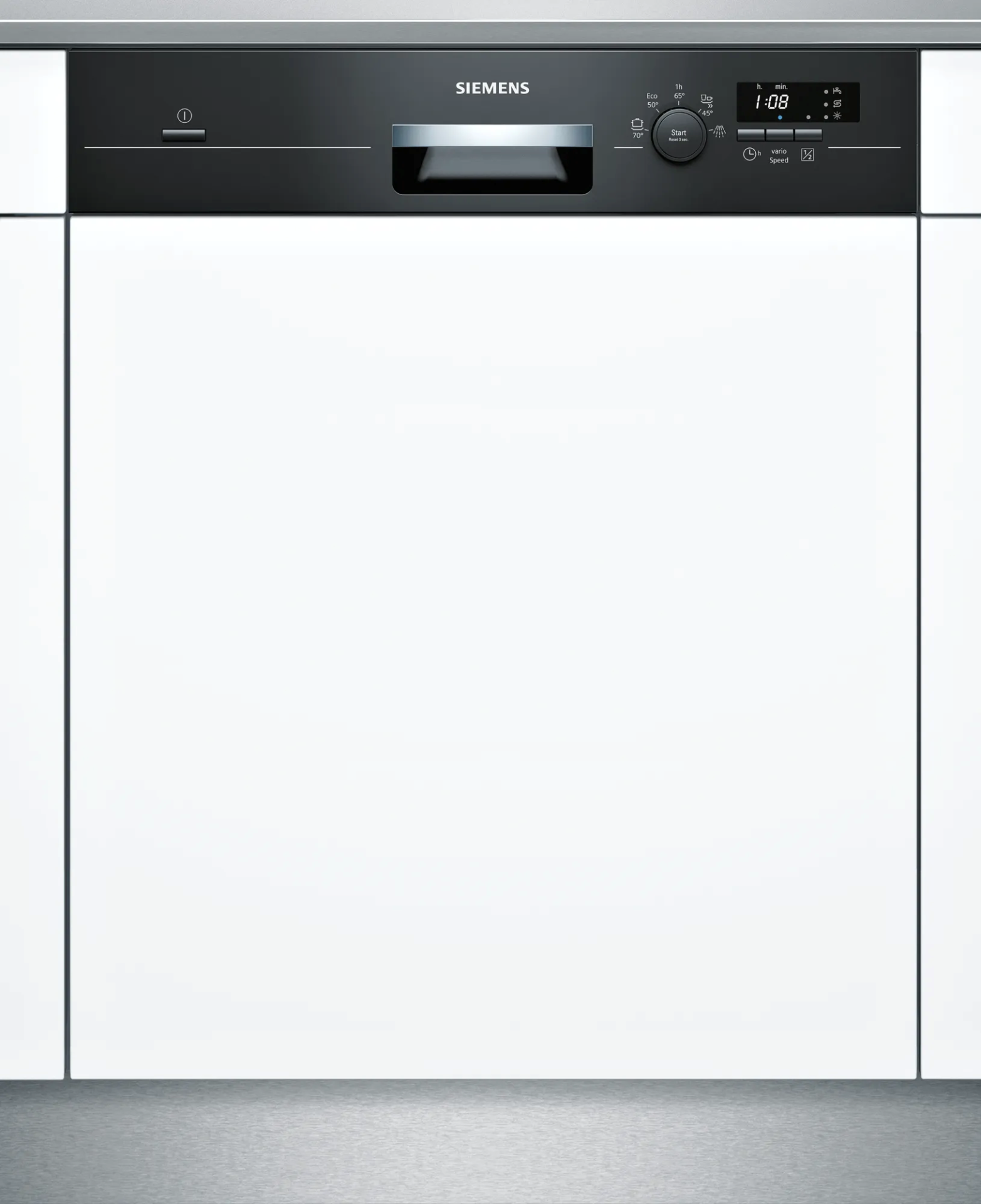 SN515B01DT iQ100 Yarı Ankastre Bulaşık Makinesi 60 cm Siyah