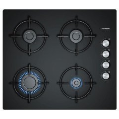EO6C6PB11O iQ100 Gazlı Ocak 60 cm sert cam, siyah