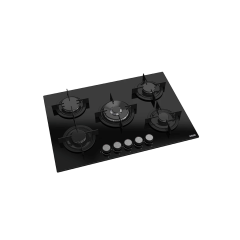 UAO 7551W4 SCO RSR1 5 Gözlü 74 cm Gazlı Ankastre Cam Ocak