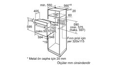 HB237JES0T iQ500 Ankastre Fırın 60 x 60 cm siyah