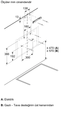 LC66KPJ60T iQ300 Duvar Tipi Davlumbaz 60 cm Siyah Cam
