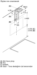 LC66KPJ60T iQ300 Duvar Tipi Davlumbaz 60 cm Siyah Cam